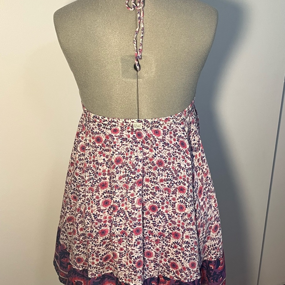 Billabong Floral Dress with Pink and Purple Accents - Picture 3 of 5